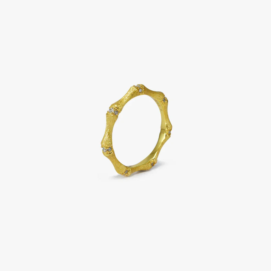 Bamboo whisper Ring in 925 Sterling Silver - BE FRUITFUL