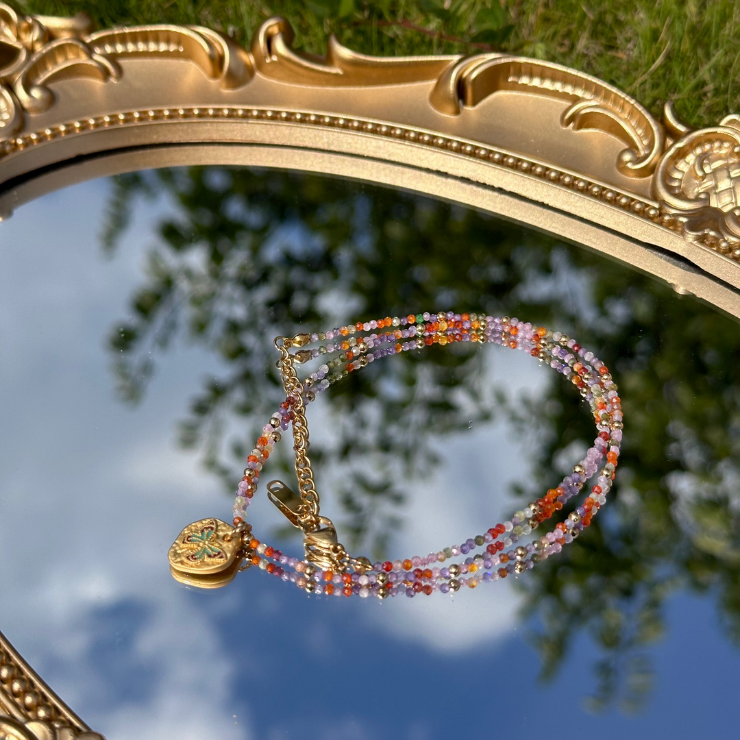 Ftura Handmade Beaded Necklace in 925 Sterling Silver - BE FRUITFUL