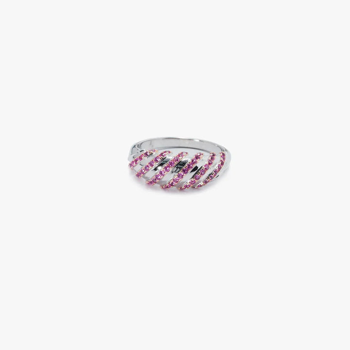 Rosé Swirl Ring in 925 Sterling Silver - BE FRUITFUL