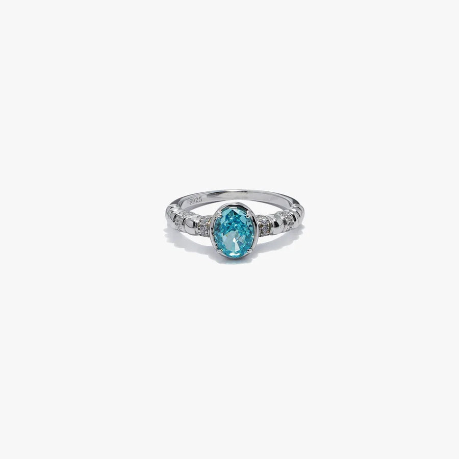 Seine Azure Aquamarine Ring in 925 Sterling Silver - BE FRUITFUL