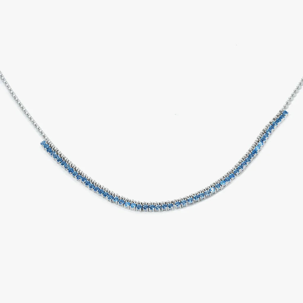 Indigo Melody Necklace in 925 Sterling Silver - BE FRUITFUL