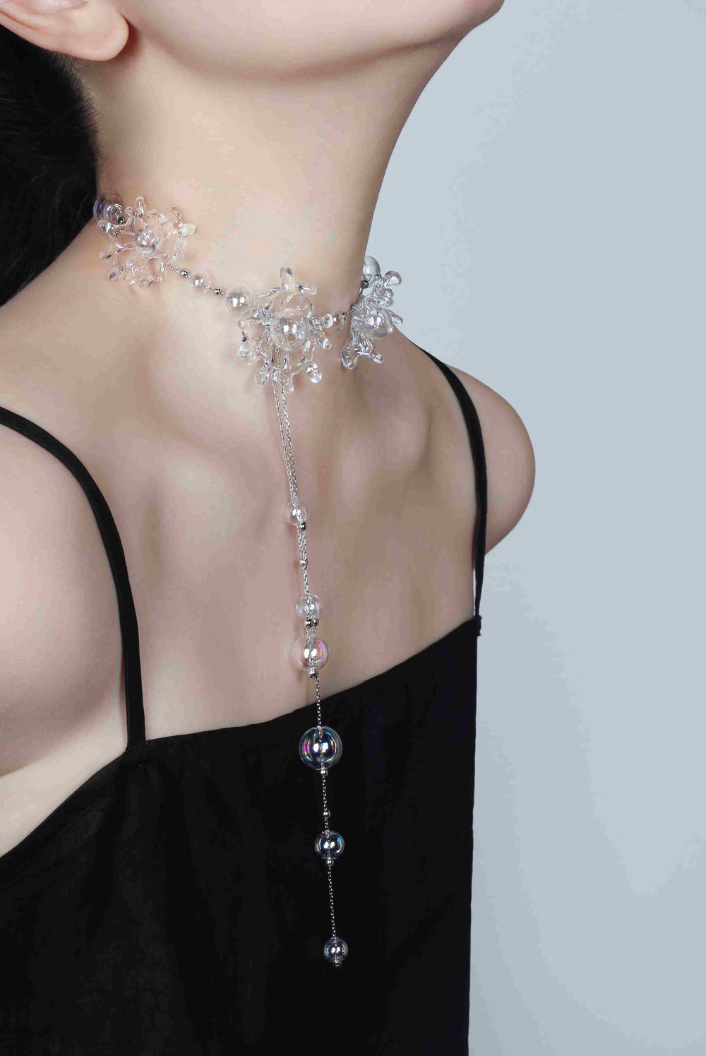 Crystal Splash Resin Necklace 2 - be fruitful