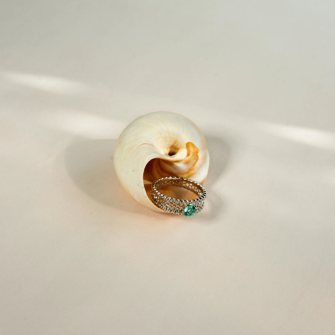 Cerulean Haven Ring in 925 Sterling Silver - BE FRUITFUL