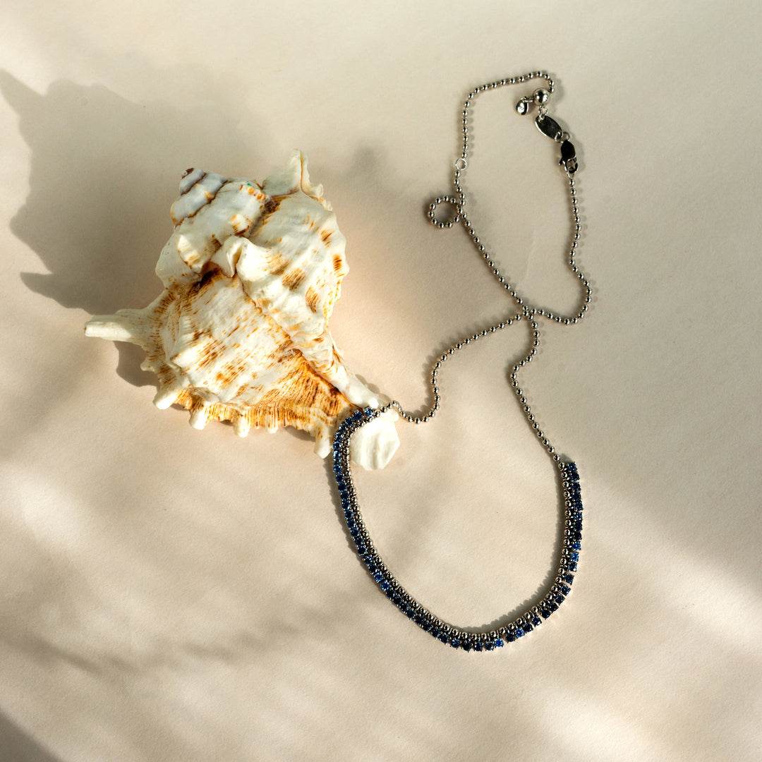 Indigo Melody Necklace in 925 Sterling Silver - BE FRUITFUL