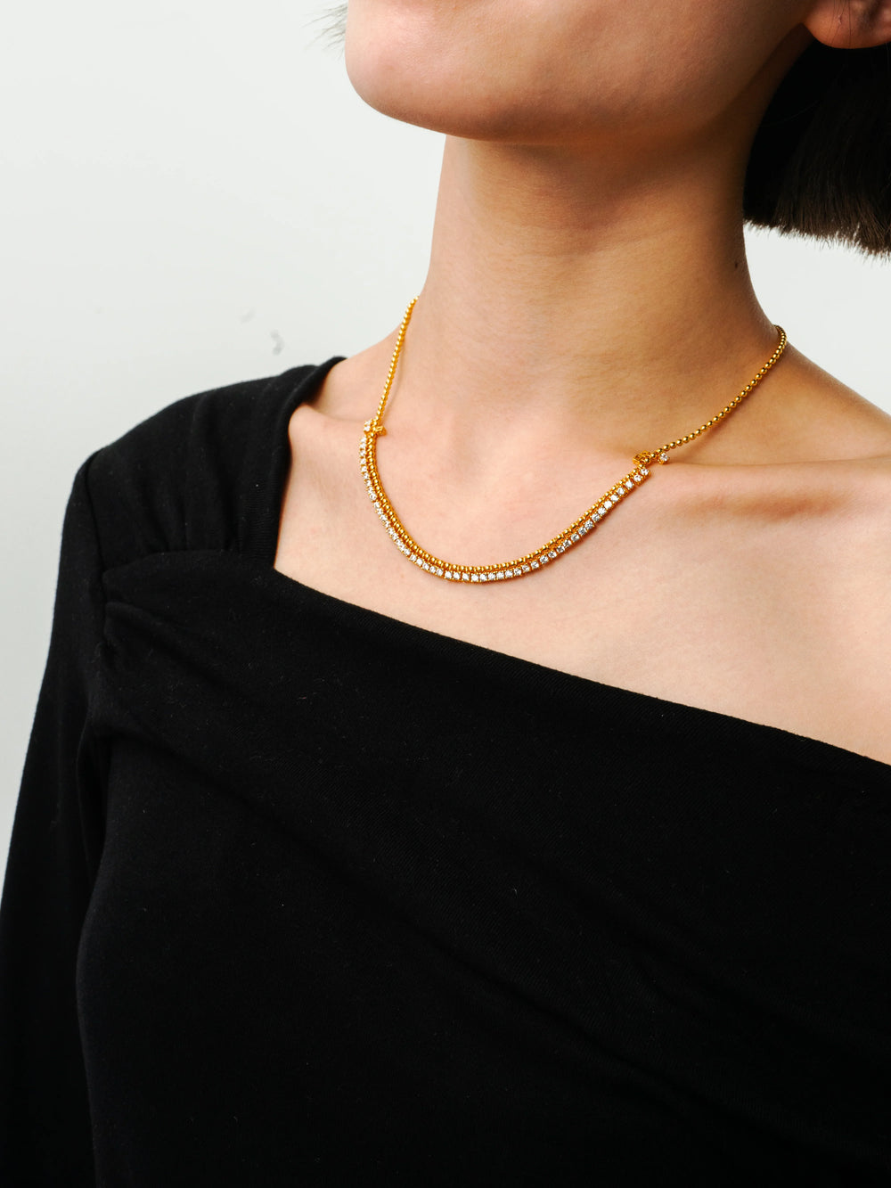 Falling Galaxy Necklace in 925 Sterling Silver - BE FRUITFUL