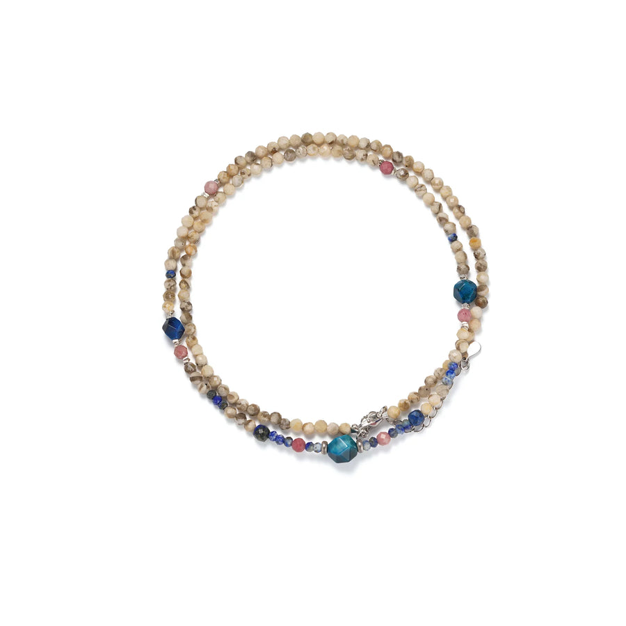 Handmade Beaded Necklace in 925 Sterling Silver - BE FRUITFUL
