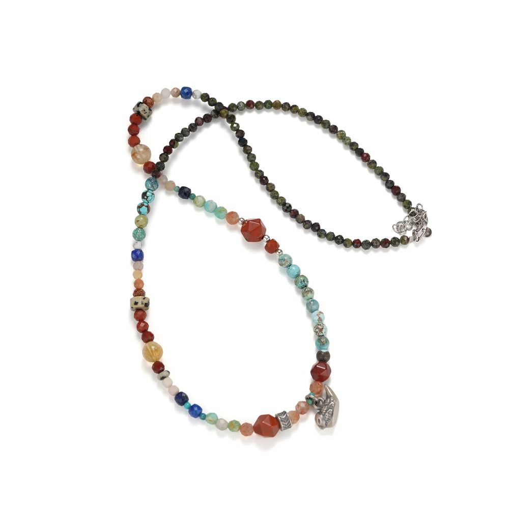Fincha Beaded Necklace in 925 Sterling Silver - BE FRUITFUL
