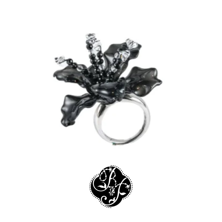 Lily Flower Zircon Ring