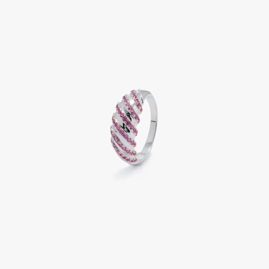 Rosé Swirl Ring in 925 Sterling Silver - BE FRUITFUL