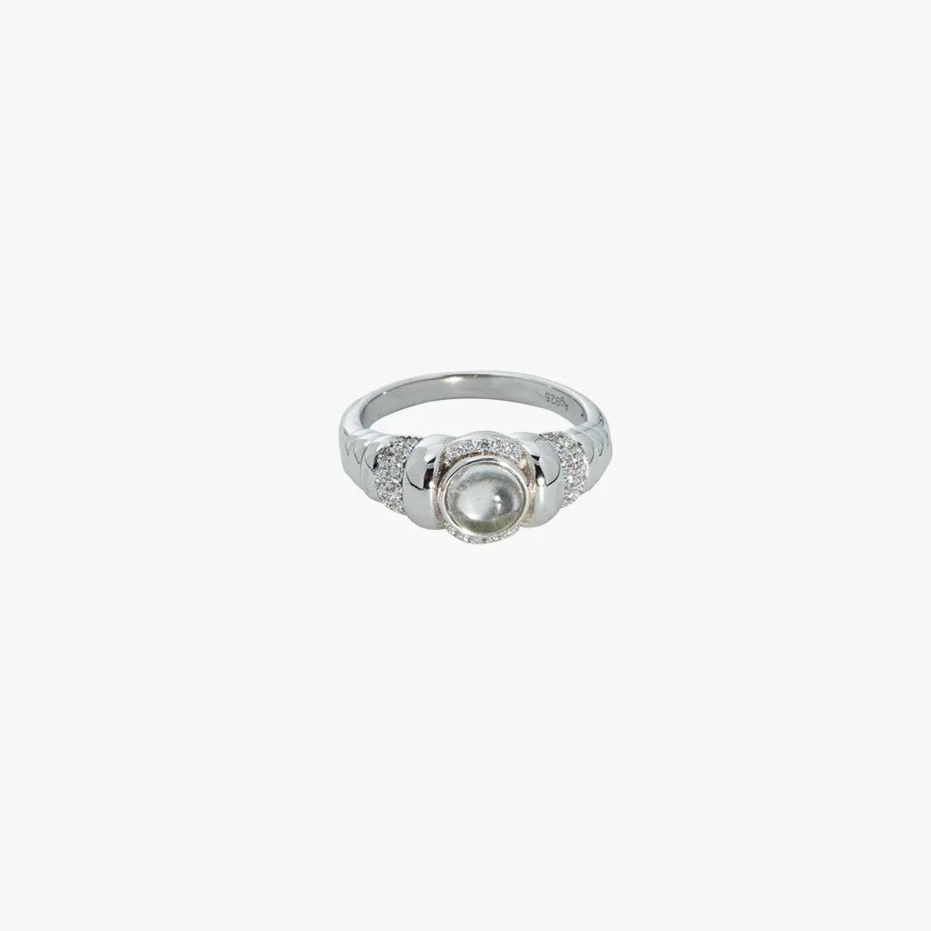 Lune Blanc Rêverie Ring in 925 Sterling Silver - BE FRUITFUL