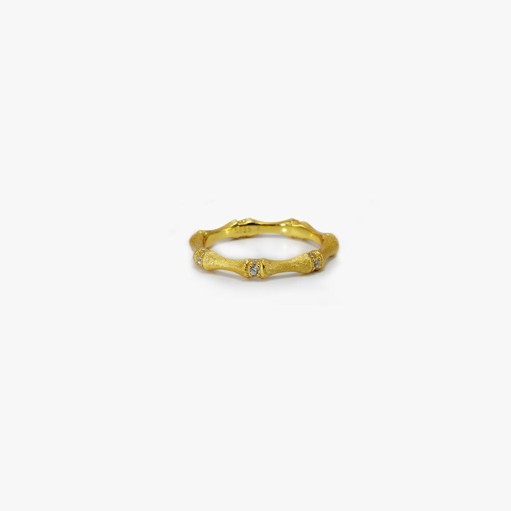 Bamboo whisper Ring in 925 Sterling Silver - BE FRUITFUL
