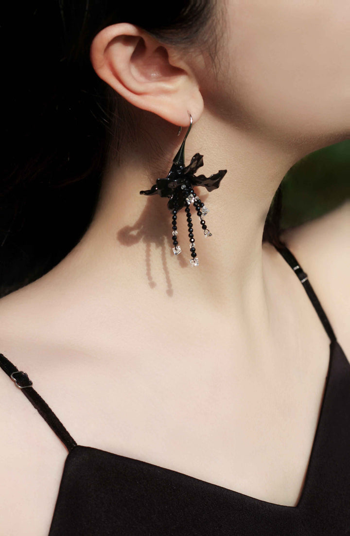 925 Silver Lily Flower Ear Hook