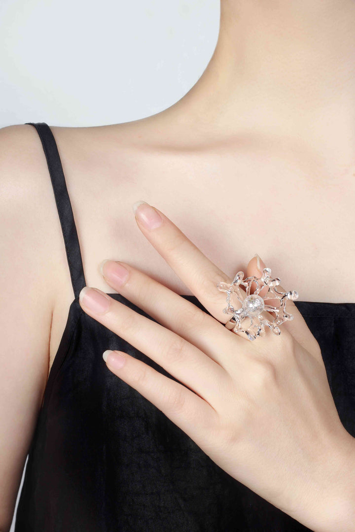 Asymmetrical Bubble Adjustable Ring 4 - be fruitful