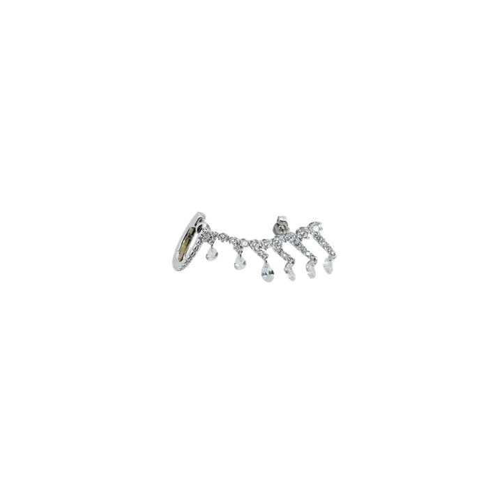 Boucles d'oreilles en argent sterling 925, motif vigne dorée
