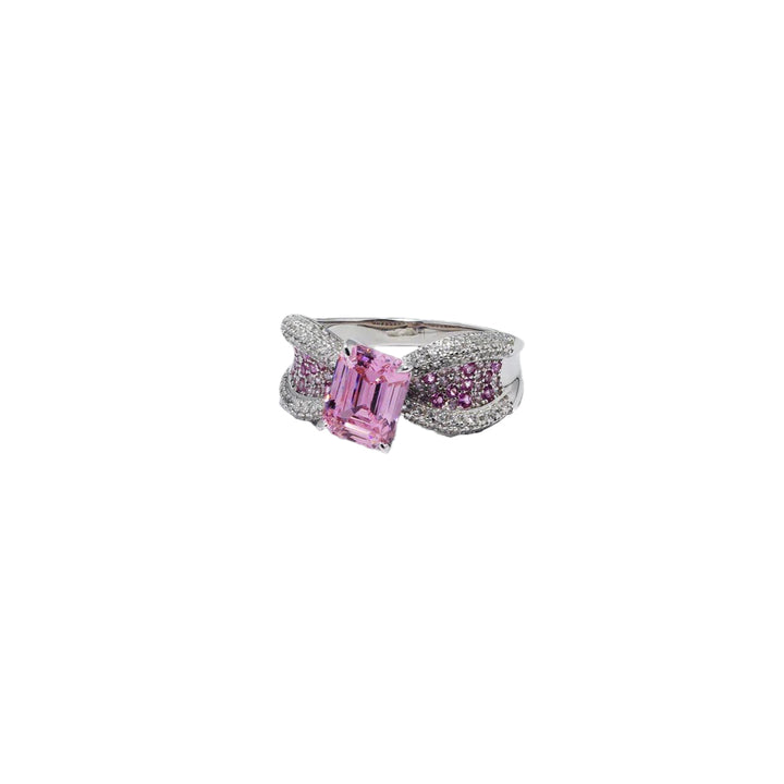 Blissful Princess Bow Ring in 925 Sterling Silver