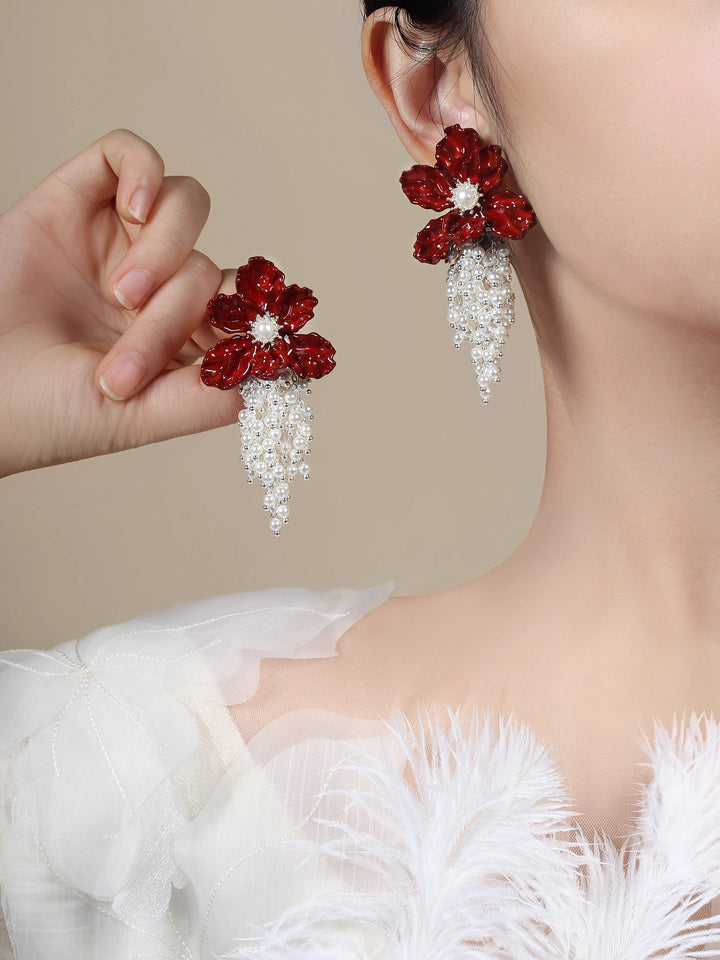 Blooming lris Flower Earring
