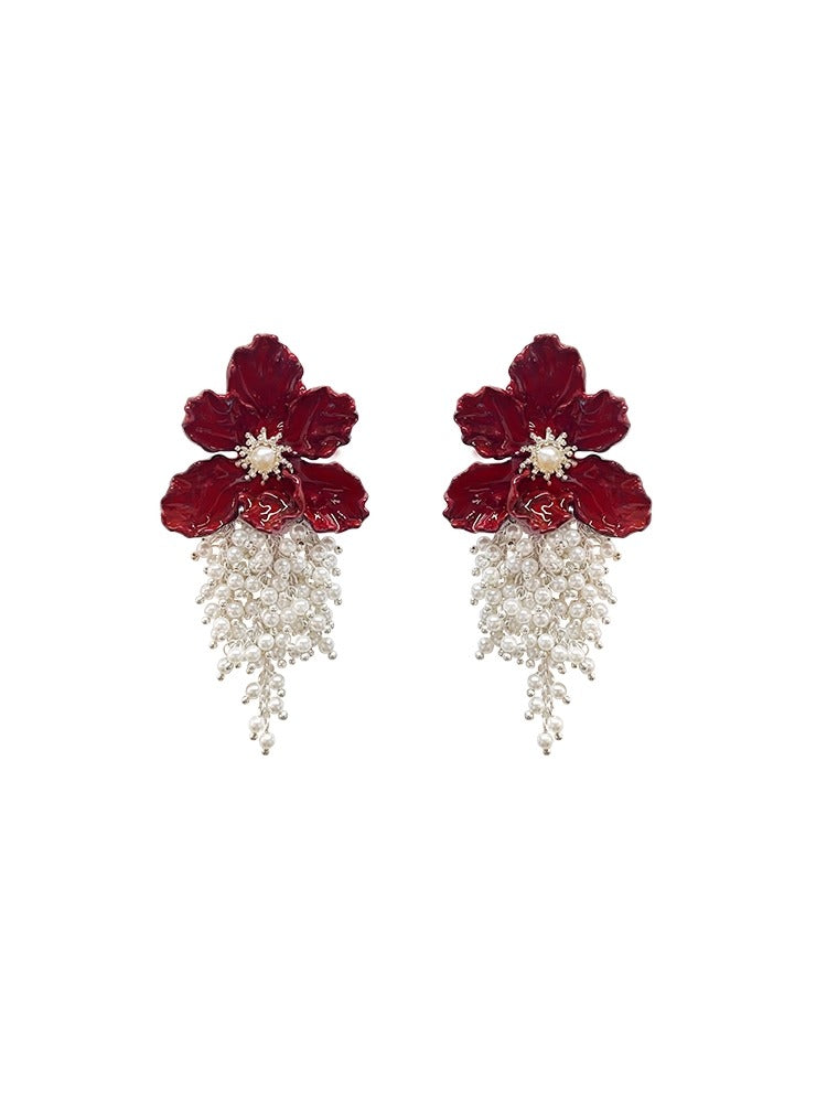 Blooming lris Flower Earring