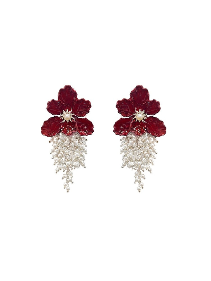 Blooming lris Flower Earring