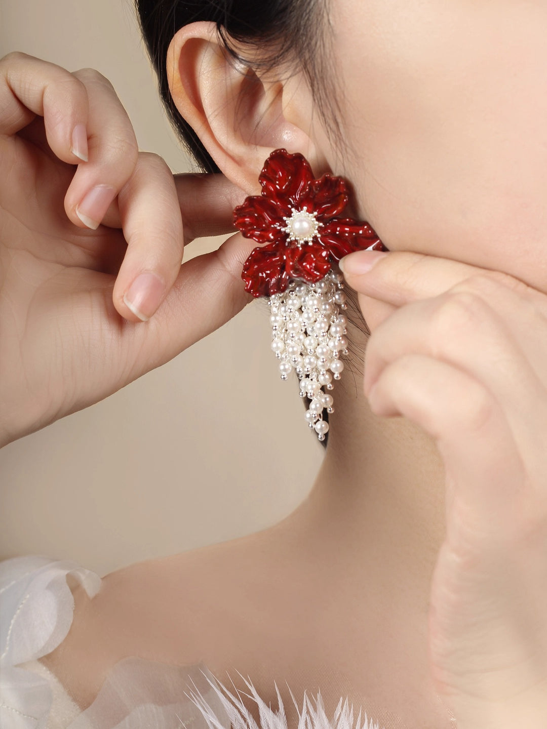 Blooming lris Flower Earring