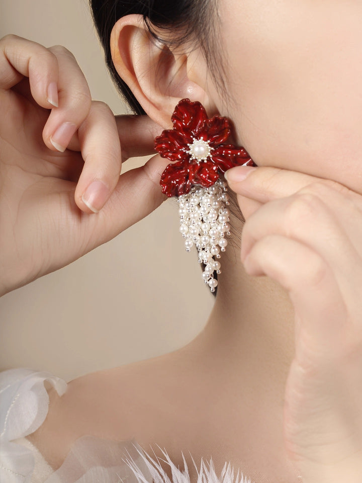 Blooming lris Flower Earring