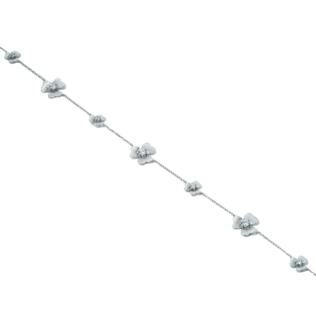 Camélia Necklace in 925 Sterling Silver