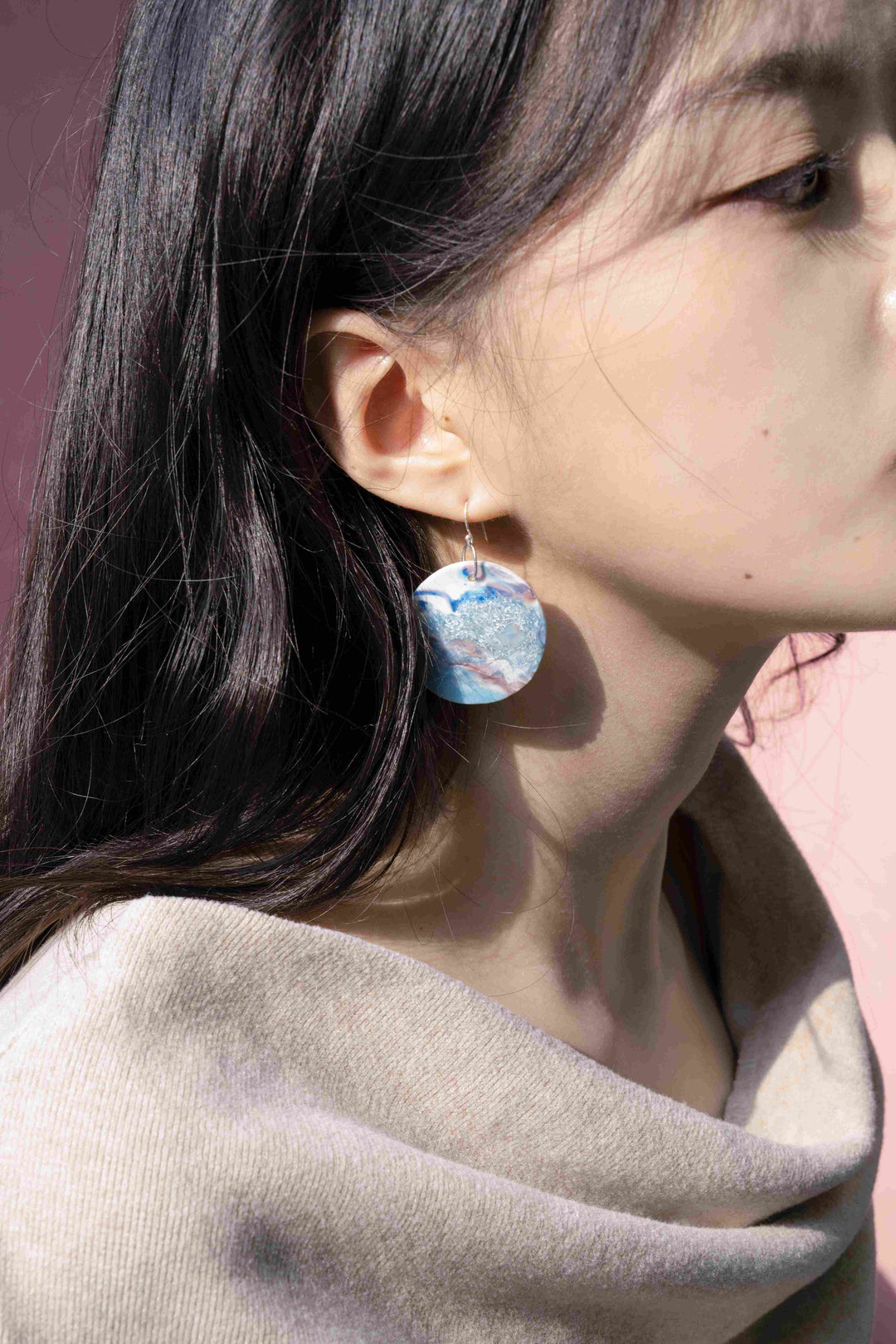 Cerulean Crest Earring