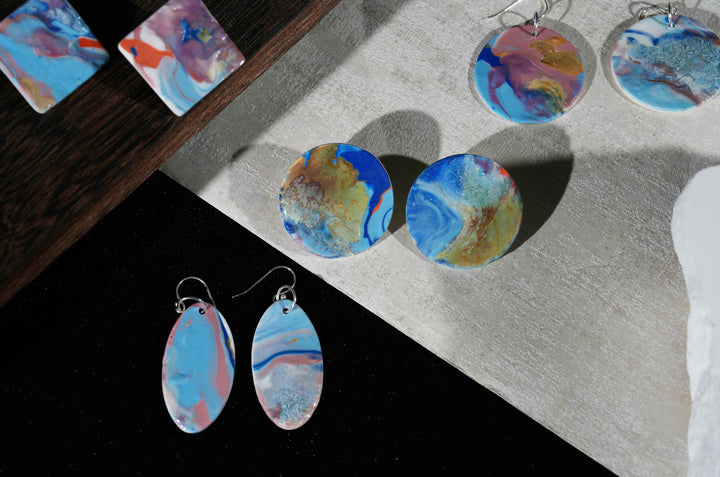 Cerulean Crest Earring