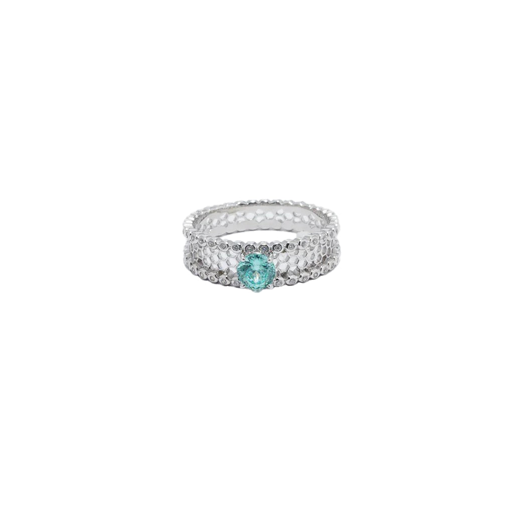 Cerulean Haven Ring in 925 Sterling Silver