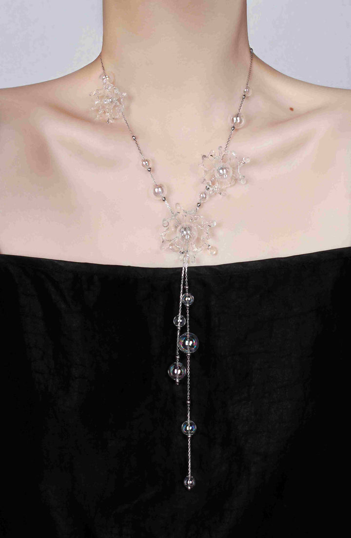 Crystal Splash Resin Necklace 3 - be fruitful