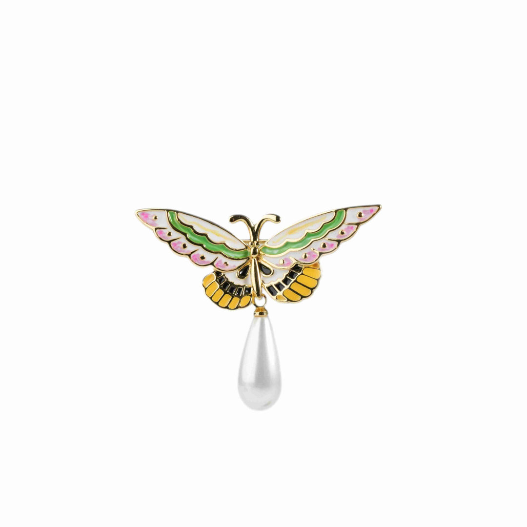 Chō Still · Enamel Butterfly Brooch