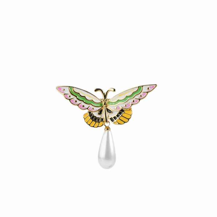 Chō Still · Enamel Butterfly Brooch