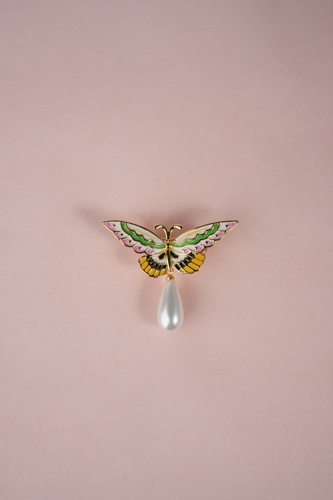 Chō Still · Enamel Butterfly Brooch