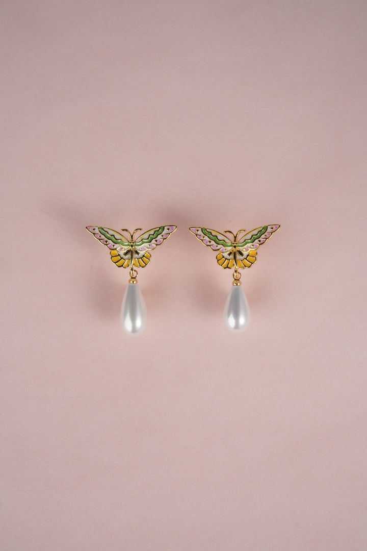 Chō Still ·Pearl Drop Earrings