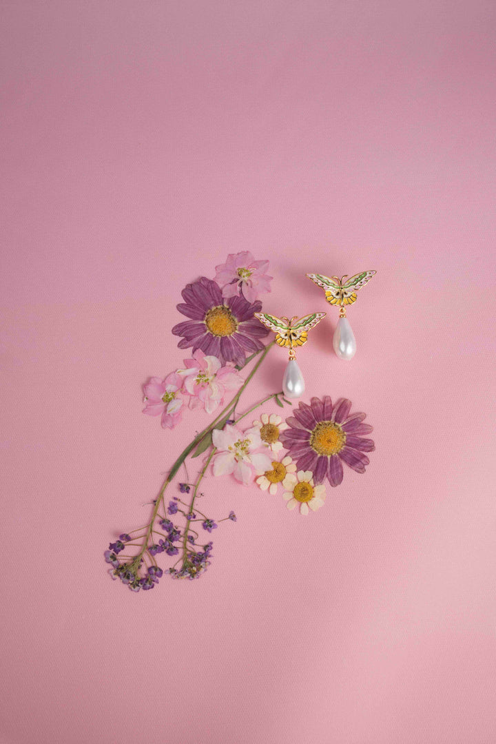 Chō Still ·Pearl Drop Earrings
