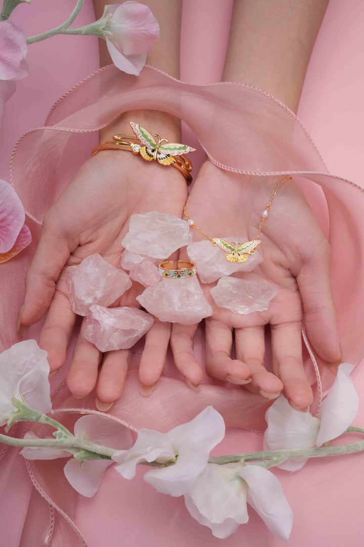 Chō Still · Enamel Butterfly Bangle