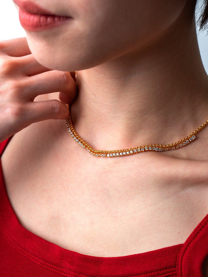 Falling Galaxy Necklace in 925 Sterling Silver - BE FRUITFUL