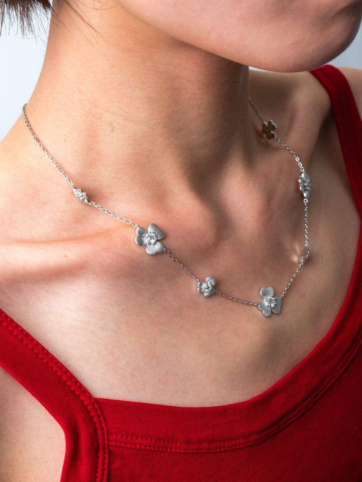 Camélia Necklace in 925 Sterling Silver - BE FRUITFUL