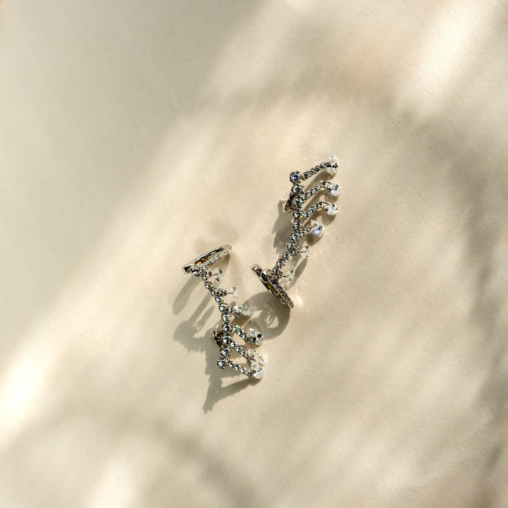 Aureate Vine Earrings in 925 Sterling Silver - BE FRUITFUL