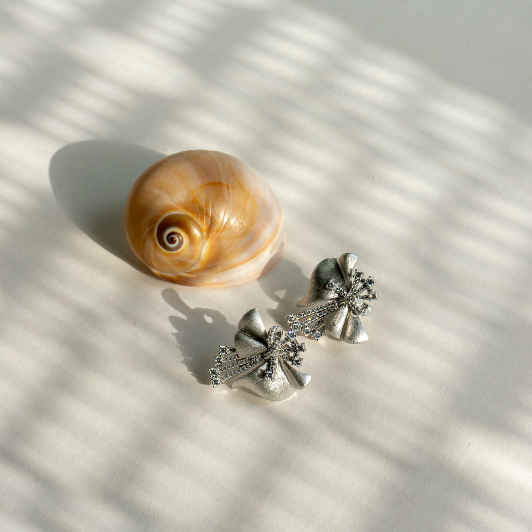 Fluttering Wings Earrings in 925 Sterling Silver - BE FRUITFUL