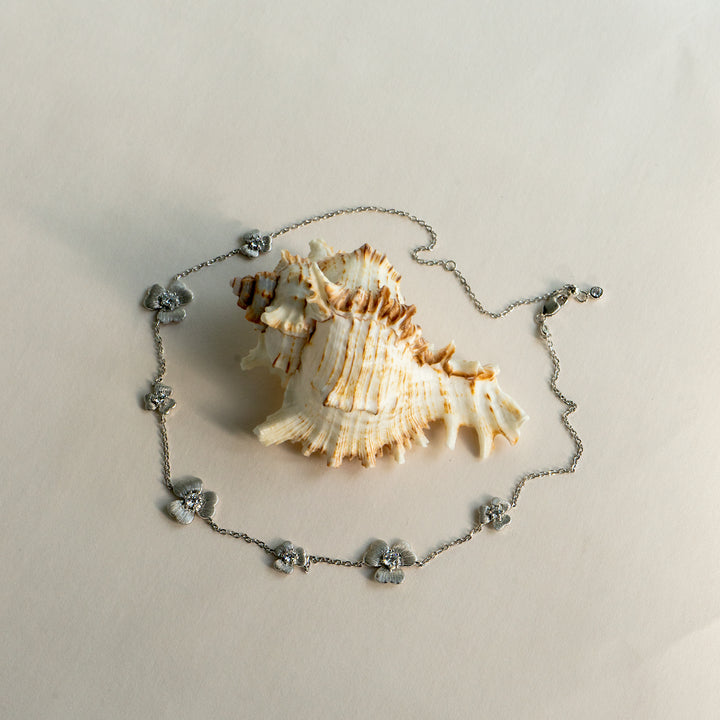 Camélia Necklace in 925 Sterling Silver - BE FRUITFUL