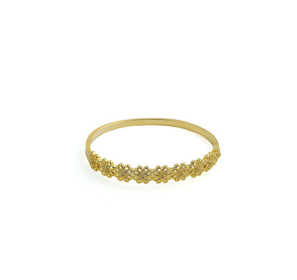 Abundant Blossoms Bracelet in Gold-Plated Brass - BE FRUITFUL
