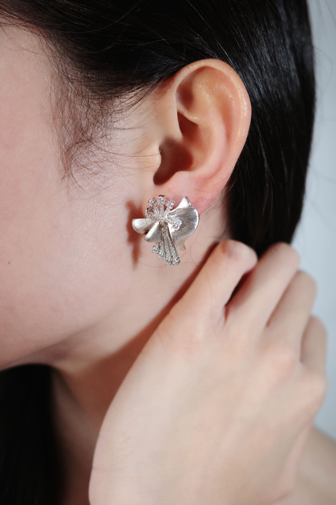 Fluttering Wings Earrings in 925 Sterling Silver