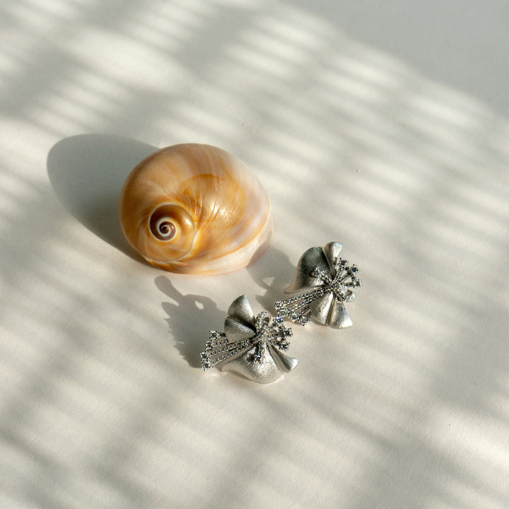 Fluttering Wings Earrings in 925 Sterling Silver - BE FRUITFUL