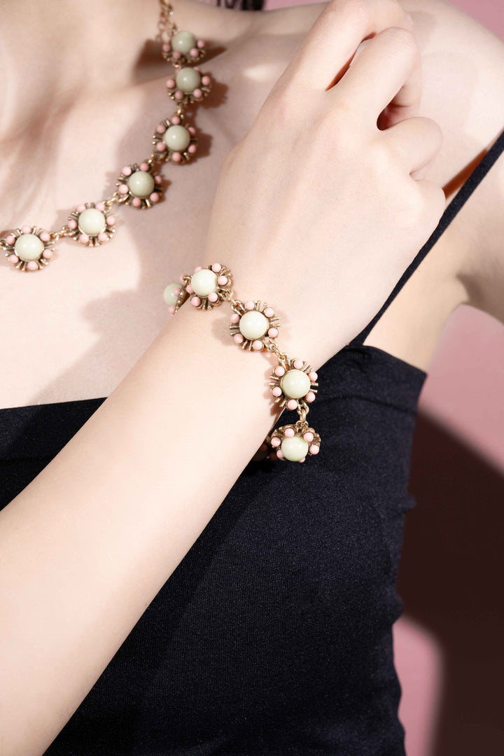 Golden Sunflower Charm Bracelet