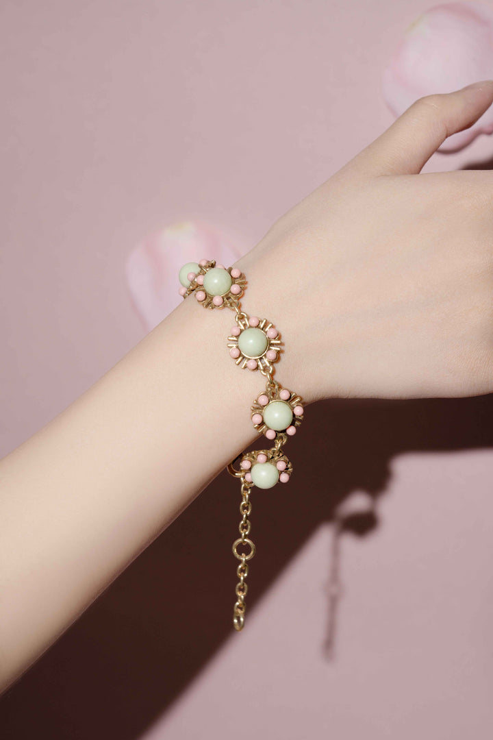 Golden Sunflower Charm Bracelet