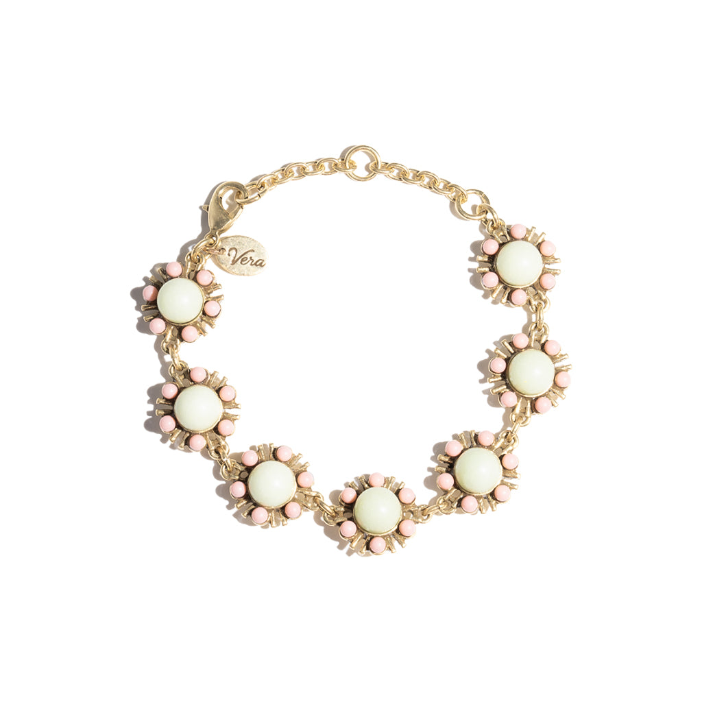 Golden Sunflower Charm Bracelet