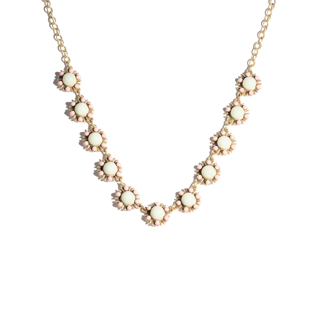 Golden Sunflower Charm Necklace