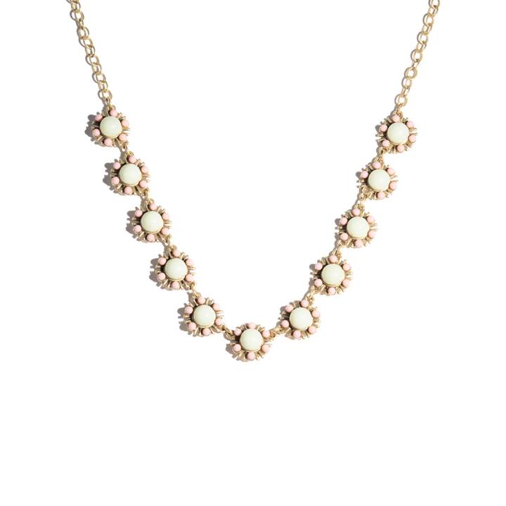 Golden Sunflower Charm Necklace