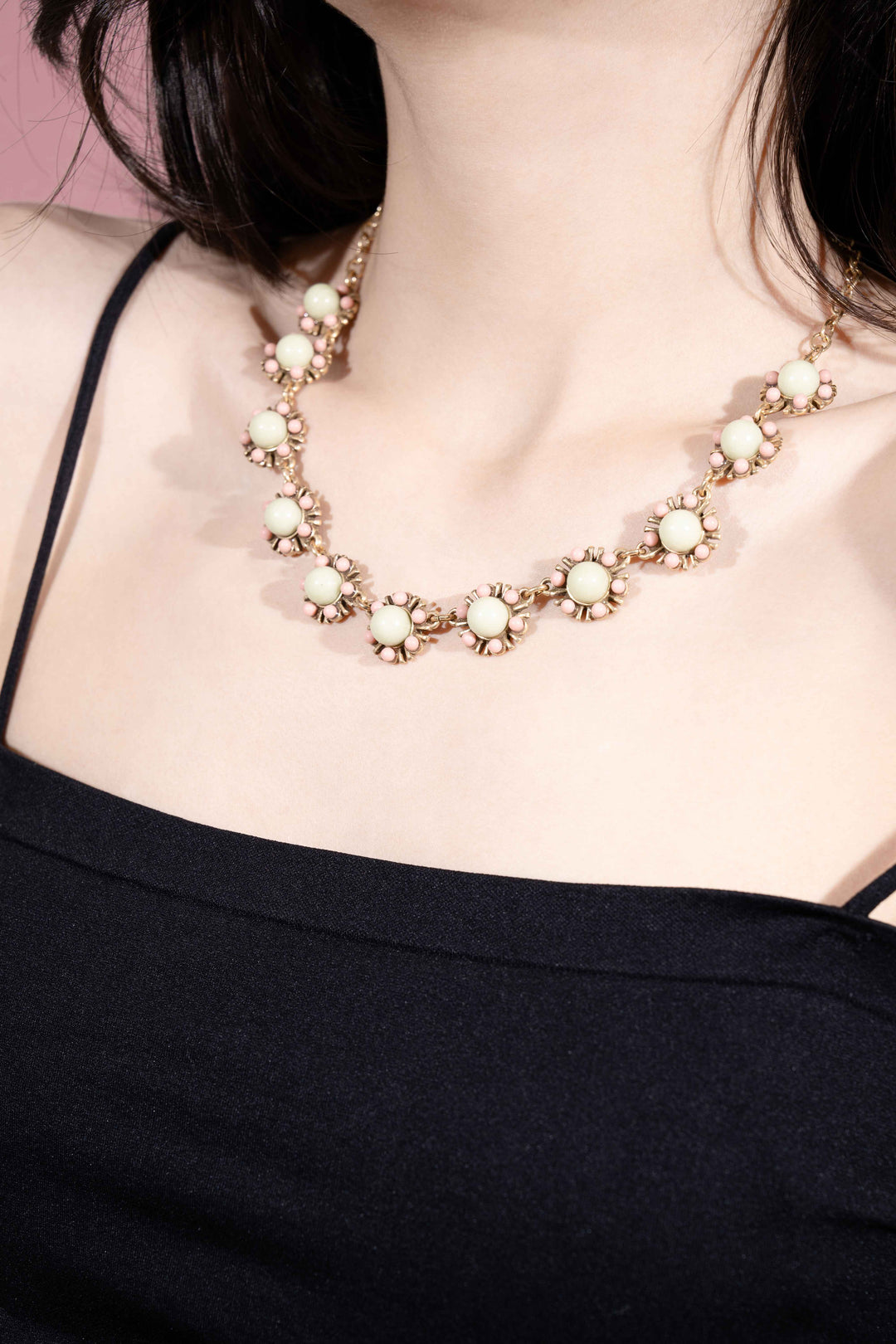 Golden Sunflower Charm Necklace