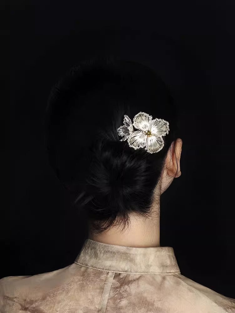 Handmade Copper Wood U Hair Pin